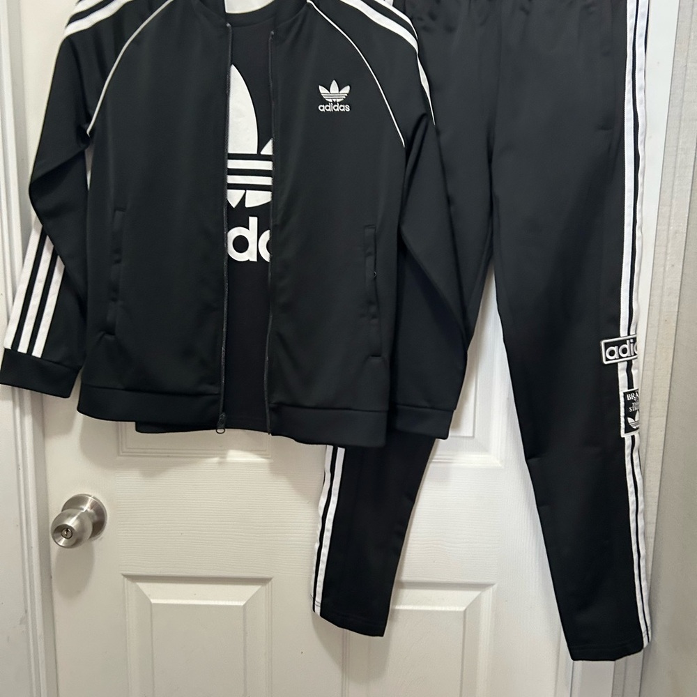 Adidas Black and White Athletic Set